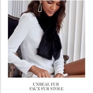 NWT RZ box of style “Unreal Fur” faux fur stole